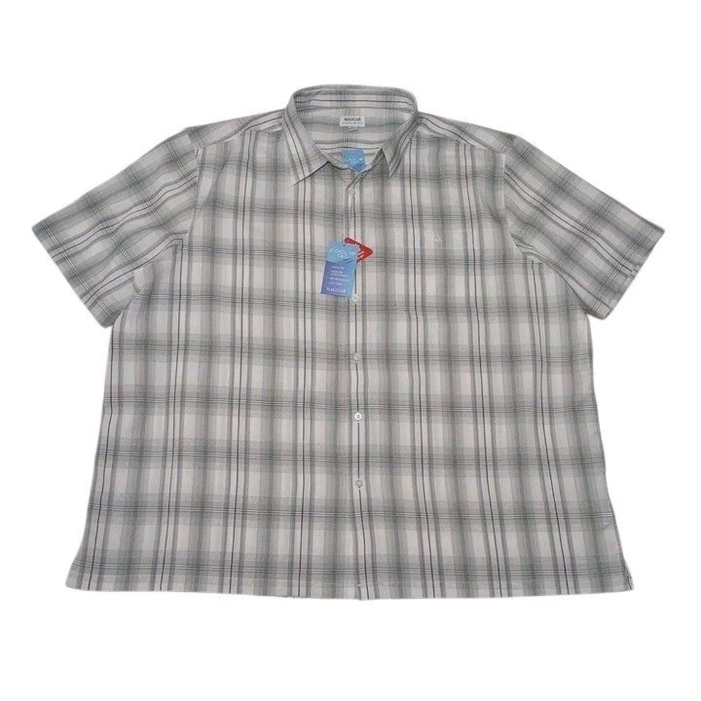 Haggar Cool 18 Tec Men's 4XL Shirt NEW WITH TAGS Button Up Easy Care
